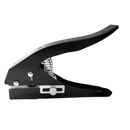 12 mm:n pyöreä rei'itin paperille, kädessä pidettävä pyöreä yksireikäinen rei'itin henkilökorteille, PVC-korteille, valokuville