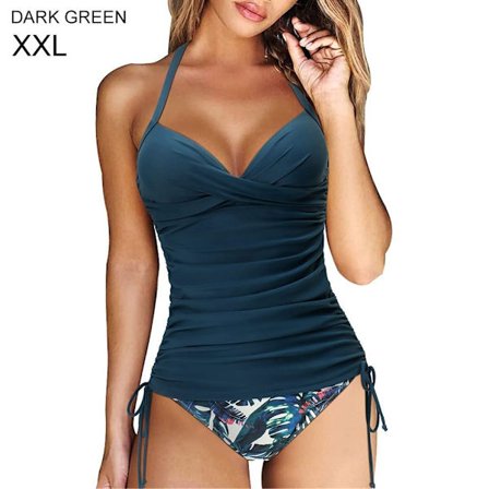 Badedrakt Todelt badedrakt DARK GREEN XXL