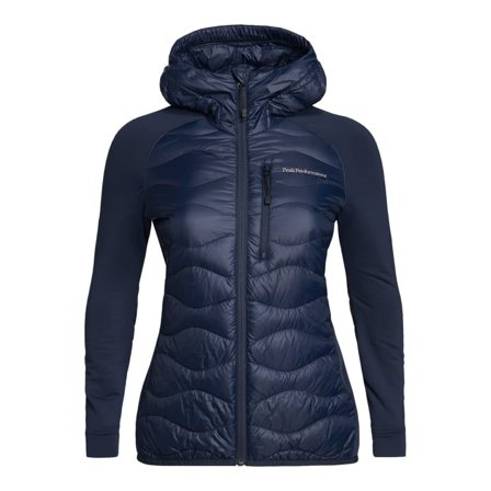 Peak Performance Women's Helium Hybrid Hood Jacket Women middle-layer down jackets Blue XS