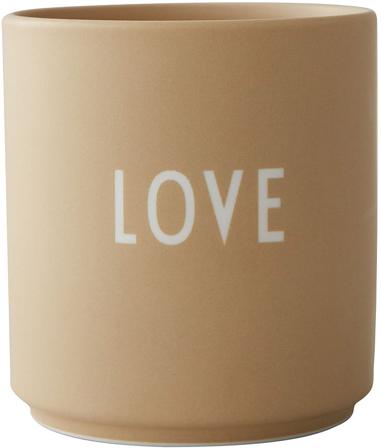 Design Letters Favourite Kop Beige - Love, Tøj & Bolig, Køkken & Bord, Krus & Kopper