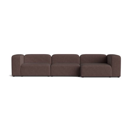 Milo XL chaiselong sofa, højrevendt | 360cm - Lincoln Brun - 360x130x72 - Sofa, chaiselong