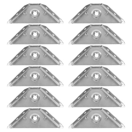 L-formade hörnförband Möbelanslutningar Hängande skåp Silver 20-pack