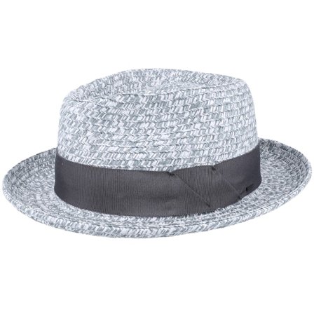 Seeberger - Grå straw Hatt - Blume Charcoal Multi Straw Hat @ Hatstore