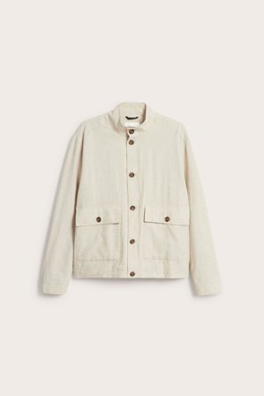 Kappahl | Jacka i linnemix Ljusbeige XL | Ljusbeige