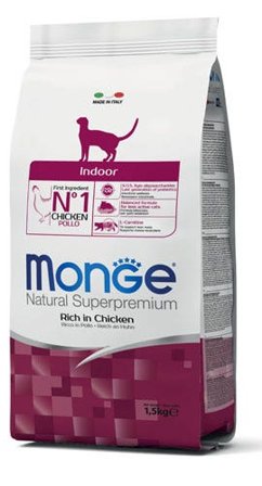 Monge Natural Superpremium Indoor Ricco In Pollo Cibo Secco Gatti