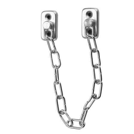 Vinduekæde tyverisikringskæde rustfrit stål dørbolt børnevindue tyverisikring tykkelse begrænsningskæde sikkerhedsbolt kæde lås anti-fald kæde