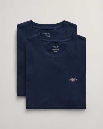GANT Teenager 2er-Pack Rundhals-T-Shirts (146/152) Marineblau