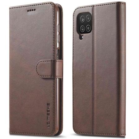 LC.IMEEKE Samsung Galaxy M33 5G flip case - Ruskea Brown
