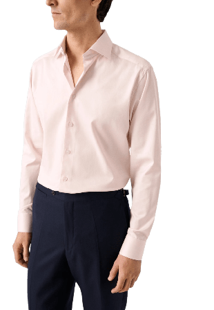 Eton Bomull Tencel Lyocell-skjorta Slim Fit Skjortor Herr Rosa 43