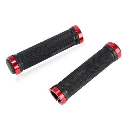 Gummistyr för mountainbike, anti-halk, aluminiumlegering med dubbelsidig låsning