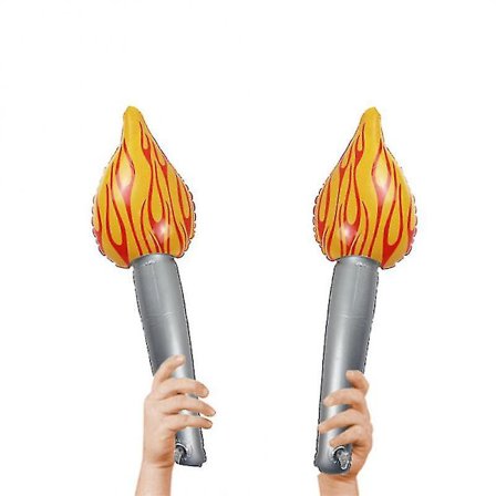 Oppustelig Fakkelpind Flamme Lommelygter Olympiske Konkurrence Rekvisitter Pind