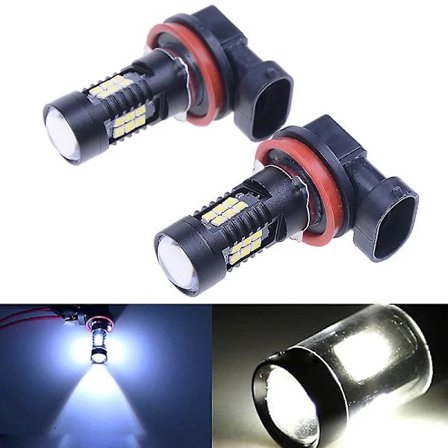 (pow yeah!) 2x H8 H11 6000k 30w Högeffekts Cree Led Dimljus Varselljus Canbus Lampa Glödlampa Vit
