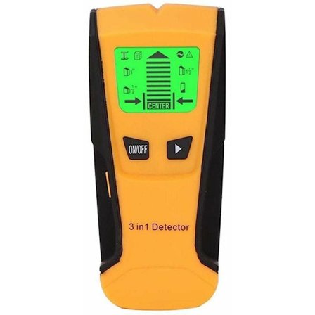 Materialedetektor, 1 stk. TH210 metaldetektor til væg, metaldetektor til væg, bjælker, 3-i-1 vægscanner
