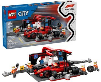 LEGO-City F1 -depotstopp og -team med Ferrari-bil 60443-LEGO City F1 -depotstopp og -team med Ferrari-bil 60443-LEGO-LEGO
