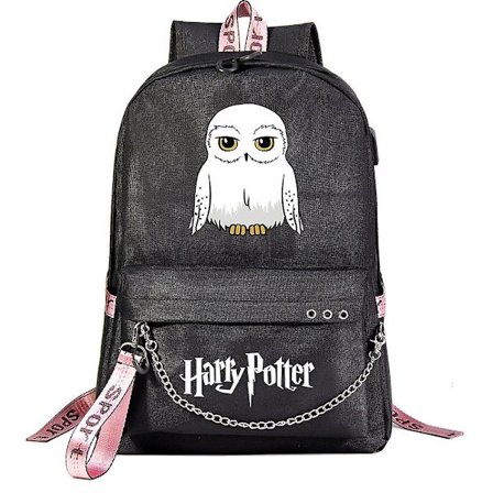 Harry Potter Rygsæk Til Teenagere - Drenge Og Piger Fashionable Skole Taske - Tegneserie Design Med Stor Kapacitet Til Rejser - Studerendes Casual 