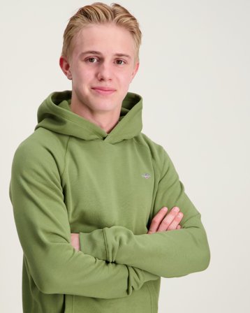 GANT SHIELD HOODIE Groen Hoodies Jongens - Kids Brand Store
