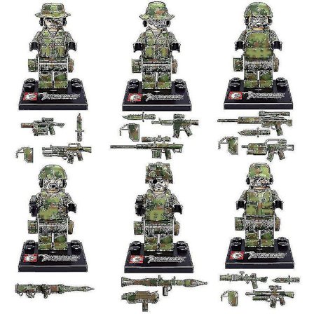 Falcon Commando Minifigure Assembling Doll Toy Military Building Blocks 6pcs
