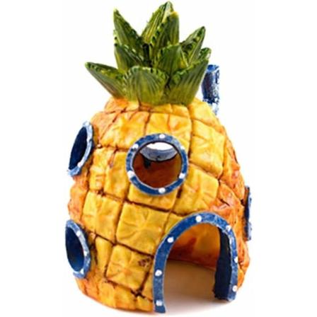 Fisketankdekorasjon, akvariedekorasjon, akvarium, dekorasjon av harpiksakvarietema, dekorasjon av ananas hjemmeakvarier