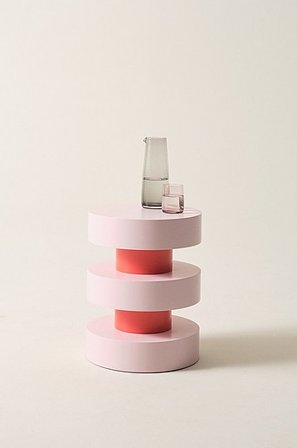 Jotex - Bijzettafel ø 40 Cm Roze/rood Roze/rood - PORTELLO - Koop Sidetables & bijzettafels bij Jotex