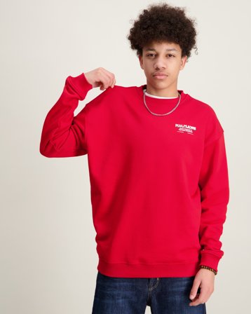 Malelions Malelions Junior Relaxed Valet Sweater Rød Genser Gutt - Kids Brand Store