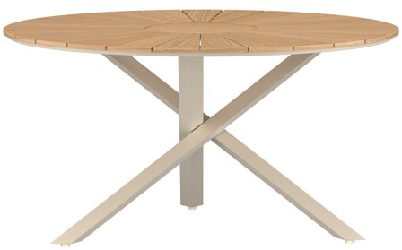 Venture Home Mexico Matbord natur, Ø140 cm, Utemöbler