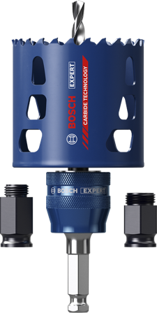 Bosch Expert Tough Material Hullsag med adapter & tilbehør 51 mm, Maskintilbehør & forbruk