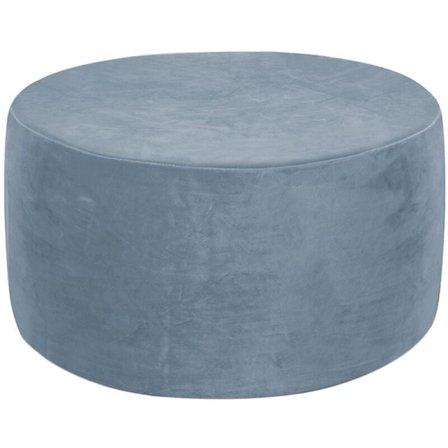 Sammetslen smidig rund fällbar förvaringsöverdrag tvättbart sofföverdrag avtagbart skyddande överdrag (gråblå, S)