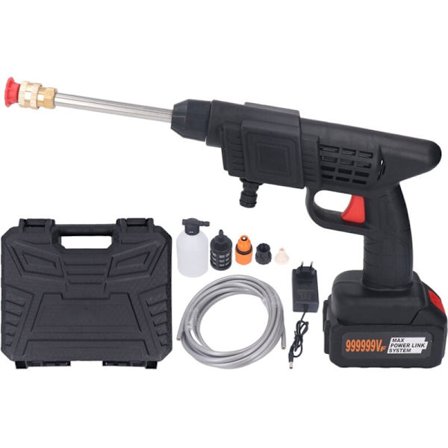 Bærbar Højtryks Trådløs Bilvask Pistol til Blomster Vanding Gulvrensning 100240V EU Stik