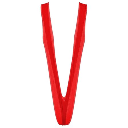 Monokini Badedrakt Hel Dress Badedrakt for Menn Ensfarget Dyp V-hals Body Mankini Badeklær Svømming Strandklær (FMY)