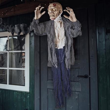 Grim Groundbreaker Zombie - Halloween-dekorationer för inomhus och utomhus, eller trädgård, perfekt för halloweenfest, hembardekor och köksinredning, 