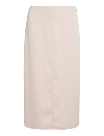 Structured Satin Skirt Cream Calvin Klein