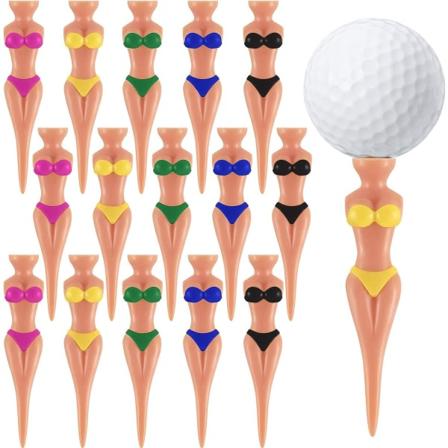 IC 15 kpl hauskoja golfteet Lady Bikini Girl golfteet, 76 mm (3 tuumaa) Muovi Pin-Up golfteet, kotigolfteet naisille harjoitteluun golfvarusteet