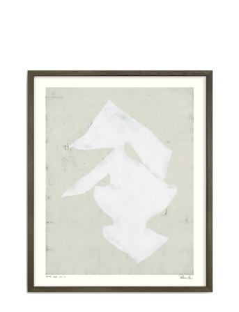 White Leaf No. 01 Home Decoration Posters & Frames Posters Graphical Patterns Beige Hein Studio