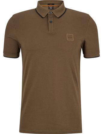 Passertip Polos Short-sleeved Khakigrønn BOSS