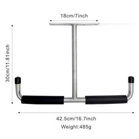 Stål Garasje Tak Oppbevaringskrok, Heavy Duty Oppbevaringsstativ for Hengende Tre, Sykler, Verktøy, Tre, Snowboards, Fiskeutstyr, Solid 