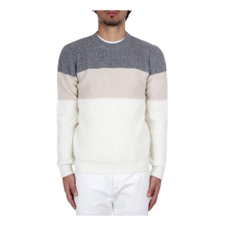Eleventy, Eleventy F76Magf 51 Mag 0F021 130201 Crew Man Multicolor Beżowy, Mężczyzna, Rozmiar: L