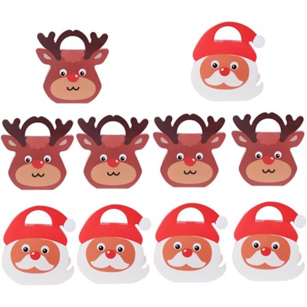 20 stk Juleesker Julefestposer Julekakebeholdere Sjokoladebokser Julegaveposer Julegodteribokser