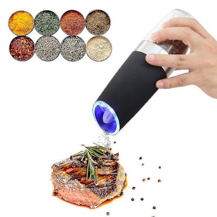 Elektrisk pepparkvarn Gravitationsautomatisk saltkvarn Kryddkvarn