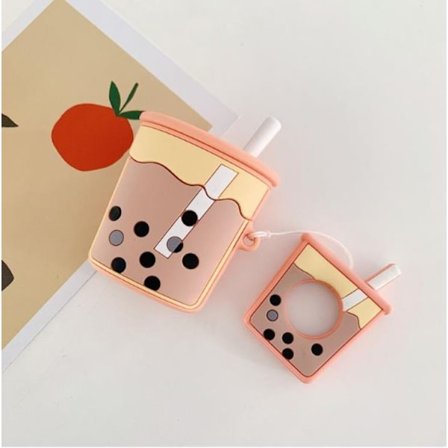 AirPods Pro Skal Boba Milk Tea Silikon - Orange