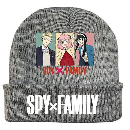 Fashion Trend Classic Winter Warm Knit Hat Beanie Cap For Children Adult Adolescents Cap New Japanese Anime Spy X Family Pattern