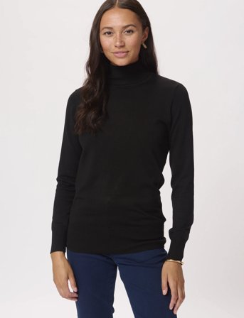 Kaffe Astrid Roll Neck - Black - M