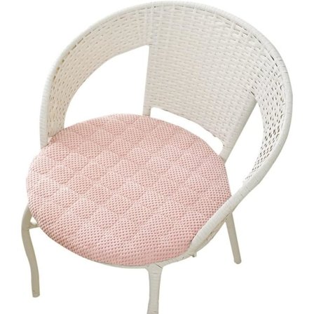 Tjock plysch rund kudde avtagbar tvättbar rotting stol kudde stol kudde rund pall stol kudde färg-