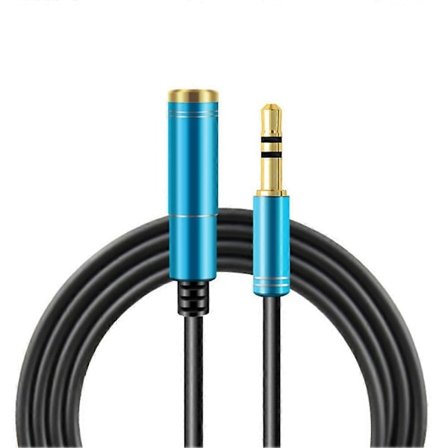 1/2/3m Han- till Hon-kabel 3,5 mm Audio Aux Hörlurskabel Förlängningsstereo (FMY)