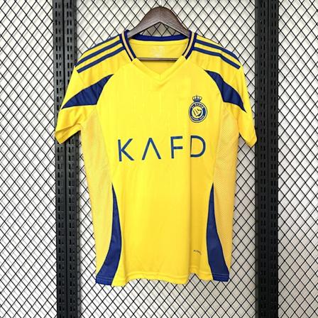 Sæson 2425 Al-Nassr FC Kortærmet Fodboldtrøje Hurtigtørrende Åndbar Sportsbeklædning Home M