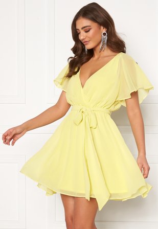 Goddiva Flutter Skater Dress Klær