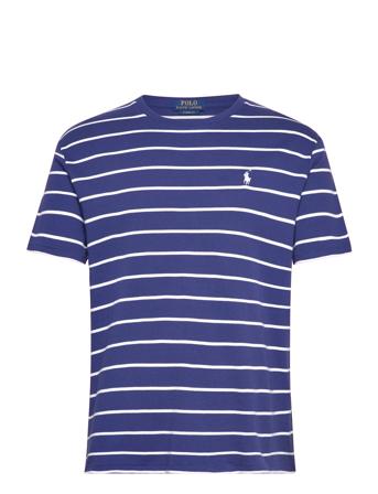 Classic Fit Striped Soft Cotton T-Shirt Tops T-shirts Short-sleeved Blue Polo Ralph Lauren