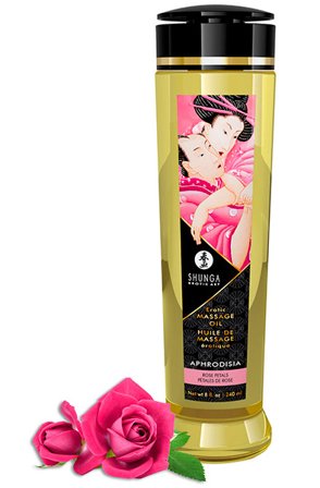 Shunga Massage Oil Aphrodisia Roses 240ml Massageolja Ros - Blushme.se
