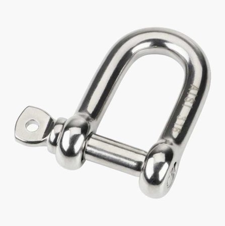 Schackel rak rostfri 12 x 48 mm