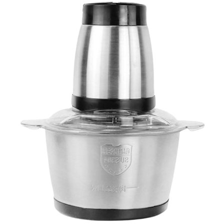 Rustfritt stål mathakker 2L elektrisk matprosessor kjøttkvern blender blender maskin kjøkkenapparater, EU-plugg