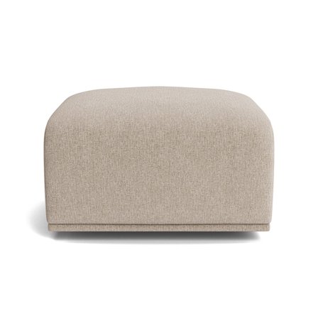 Tuesday Pouf Hocker in Boston Beige 44cm, moderner Sitzpouf, einfarbig meliert mit bequemer Polsterung, vielseitiges Design für Ihr Zuhause.